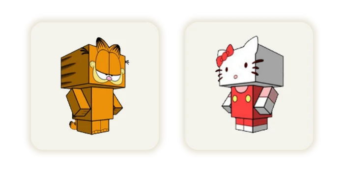 Mais modelos de personagens de papel